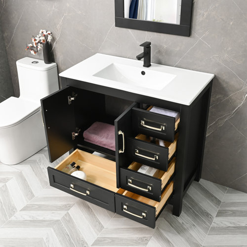 Wayfair | 36 Inch Black Bathroom Vanities You'll Love in 2024
